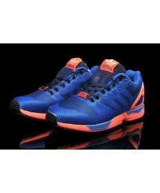 Adidas ZX Flux tejer para los zapatos para hombre mediumazul/oscuroslateazul/tomate
