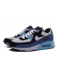 Nike Air Max 90 zapatos de primavera de color gris-negro-azul-cian para las mujeres