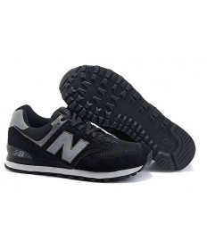 New Balance 574 zapatos Negro, gris para los hombre de