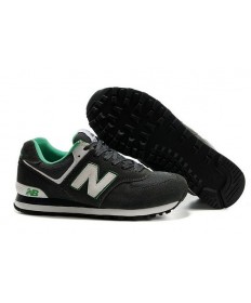 New Balance 574 Zapatos de la zapatillas gris oscuro, blanco para los hombre de