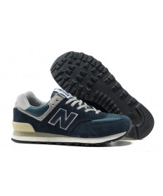 New Balance 574 Zapatos de la zapatillas de la Marina de los hombre de