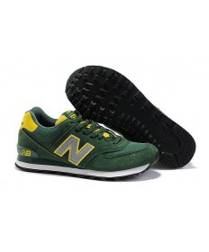 New Balance 574 zapatillas de deporte trainers verde, gris para los hombre de