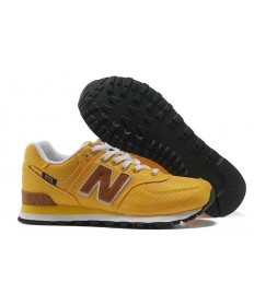 New Balance 574 zapatillas amarillas de los hombre