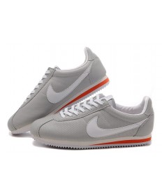 Nike Classic Cortez Cuero 09 las zapatillas de deporte para hombre Gris Blanco Rojo