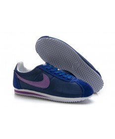las zapatillas de deporte Nike Classic Cortez Nylon Armada púrpura para las mujeres