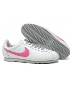 Nike Classic Cortez Cuero 09 zapatos para mujer de rosado blanca por