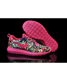 Nike Roshe Run profundidad de color rosa/patrón floral para mujer zapatillas de deporte