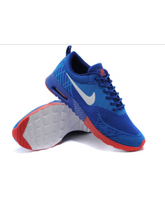 zapatos Nike Air Max trainers Thea azul real/azul de los Dodgers/blanco/naranja-rojo para el hombre