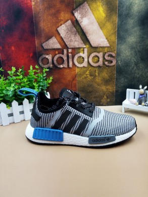 zapatos Adidas formadores NMD Los Angeles azul gris negro