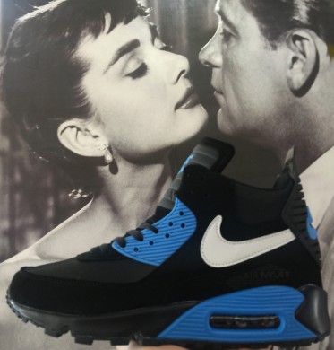 Nike Air Max 90 Hightop azul hombre negro formadores zapatillas de deporte