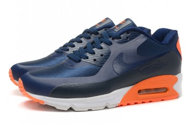 NIKE AIR MAX 90 HYP PRM zapatos de color azul marino-negro-naranja