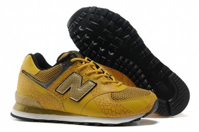 New Balance 574 zapatillas de deporte amarillo, oro de hombre de