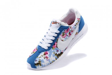 azul Nike Roshe LD-1000SP Frag hombreto mujer real de impresión/flor/formadores blancos