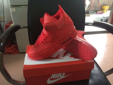 Nike Air Max 90 Hightop formadores de color rojo