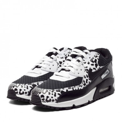 Nike Air Max 90 Prem formadores-blanco-negro leopardo zapatillas de deporte