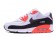 Nike Air Max 90 zapatillas de deporte de primavera blanco-negro-naranja para mujer
