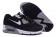 Nike Air Max 90 instructores de la primavera zapatos negro-blanco para mujer