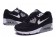 Nike Air Max 90 instructores de la primavera zapatos negro-blanco para mujer