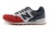 New Balance 996 EE.UU. Armada, blanco + rojo zapatos de las mujeres