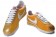 Nike Classic Cortez Nylon amarillo de oro únicos zapatos para hombre de formadores