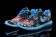 Nike Roshe Run Dodger azul/patrón Negro/floral para mujer trainers