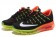 Nike Air Max 2016 zapatos fluorescentes/formadores Negro/Blanco/Naranja, amarillo
