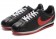 Nike Classic Cortez Cuero 09 zapatillas de deporte para hombre Negro Rojo