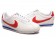 Nike Classic Cortez de piel para hombre 09 Blanco Rojo Azul trainers
