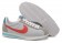 Nike Classic Cortez Nylon zapatos formadores Universidad Rojo Azul Gris para mujer