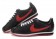 Nike Classic Cortez Cuero 09 zapatillas de deporte Rojo Negro para las mujeres